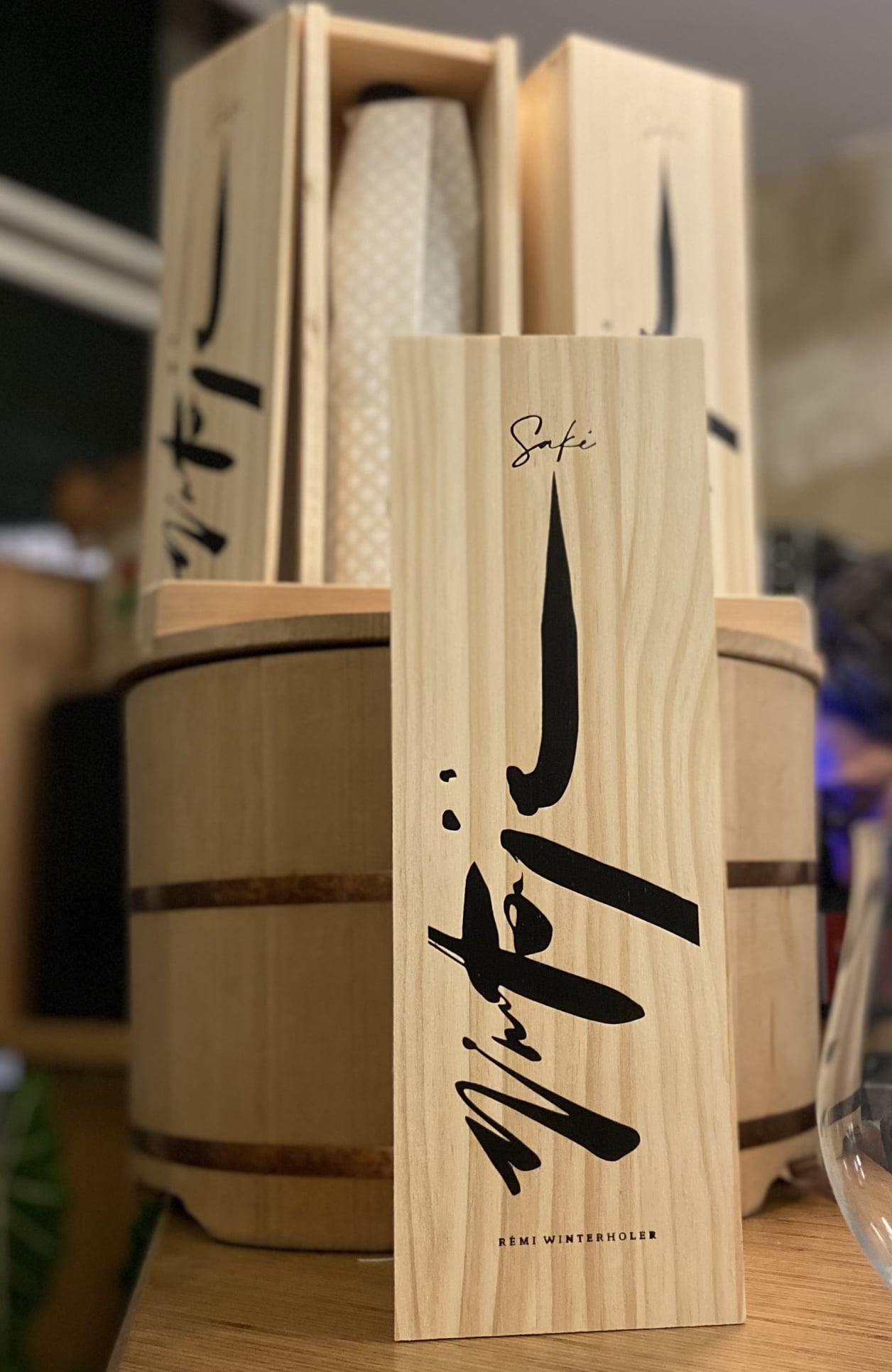 Coffret Saké Wintoji Bordeaux